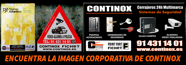 Continox Fichet Madrid, cerrajeros, cajas fuertes, alarmas, cctv
