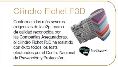 Cilindro Fichet F3D para puertas G371