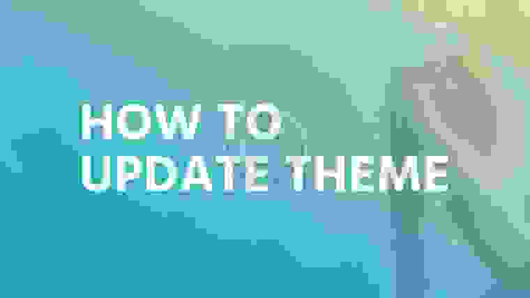 How to update theme