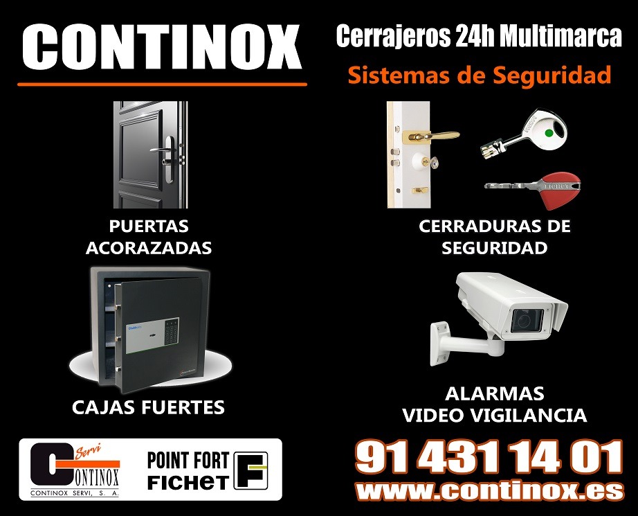 Servicios de sistemas de seguridad Continox Fichet Madrid