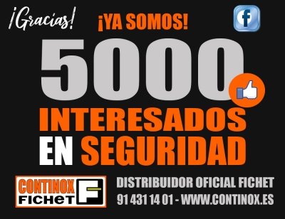 Ya somos 5000 interesados en seguridad – Facebook Continox Fichet