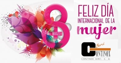 Continox os desea feliz día de la mujer 8 de marzo