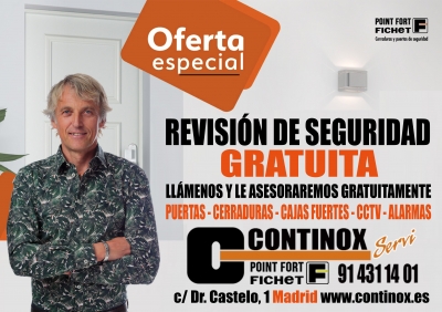 ¿Te inquieta la seguridad en tu hogar o negocio? Pide Revisión Gratuita de Seguridad en Continox Fichet Madrid