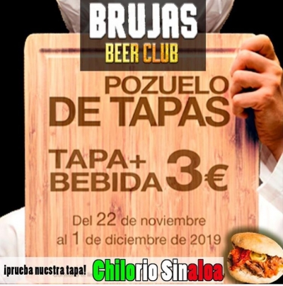 Nuestro Patrocinador Brujas Pozuelo en la semana de Pozuelo de Tapas