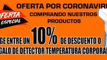 Oferta 10% de Descuento o Regalo detector temperatura corporal