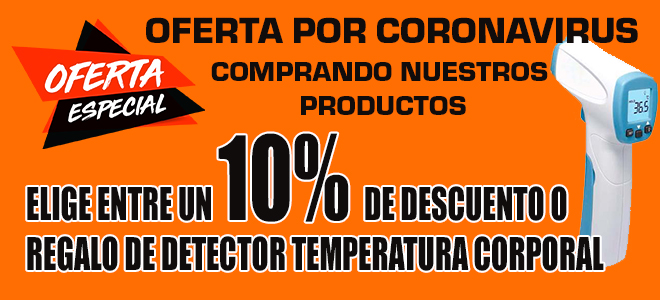 Oferta 10% de Descuento o Regalo detector temperatura corporal