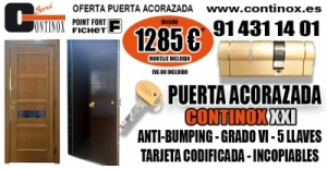 Oferta Puerta Acorazada Continox XXI por 1285 Euros