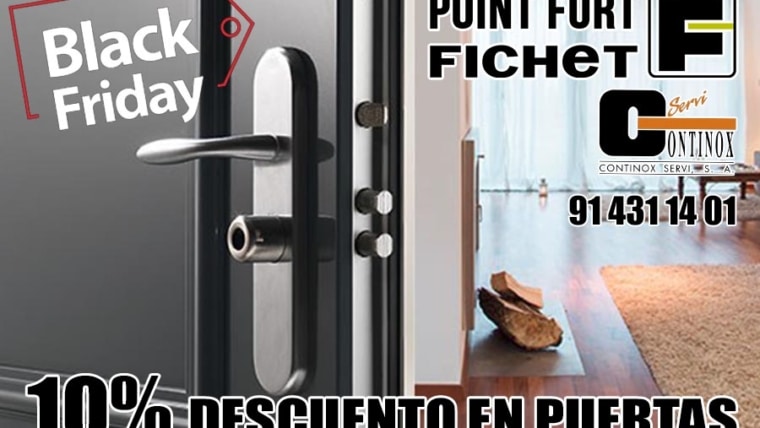 Descuento 10% en Puertas Fichet Black Friday