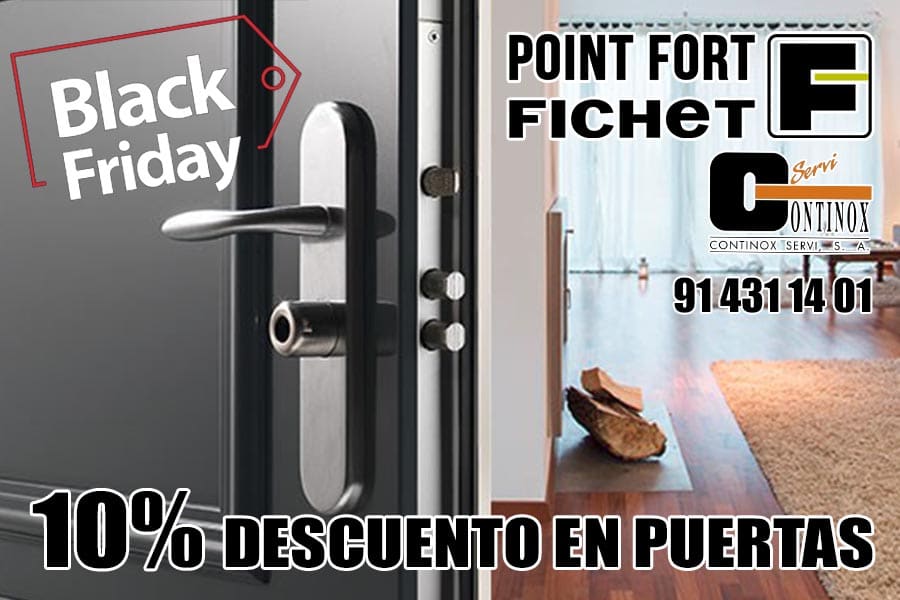 Descuento 10% en Puertas Fichet Black Friday