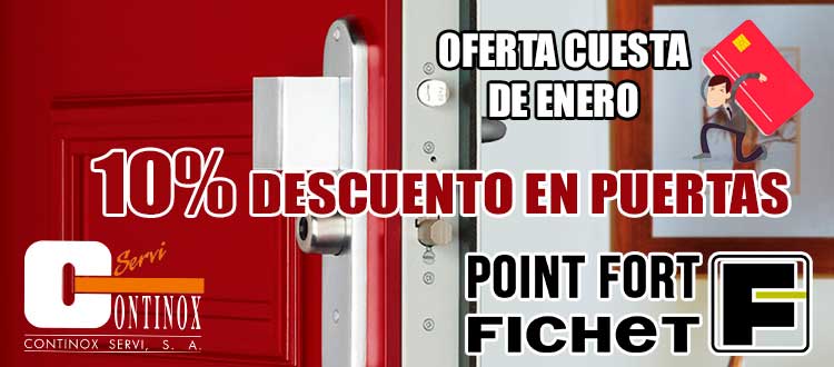 Descuento 10% en Puertas Fichet Cuesta de Enero