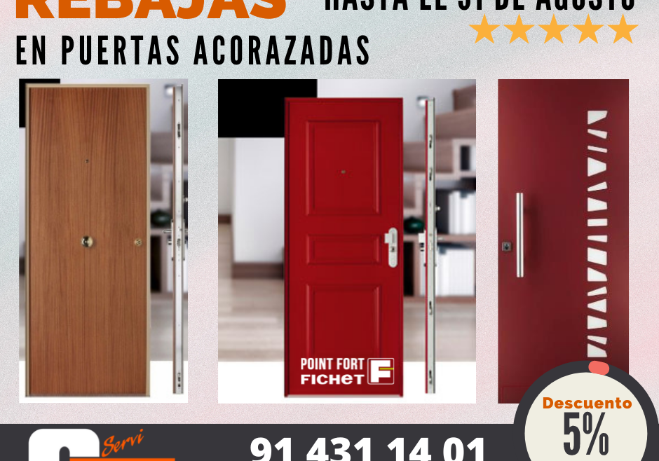 Rebajas de verano en Puertas Acorazadas