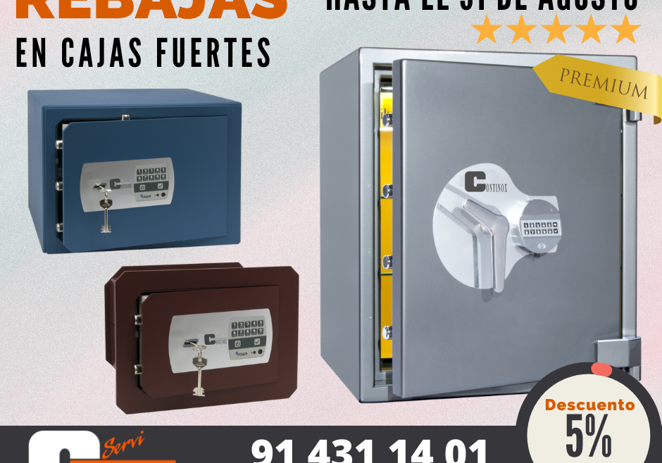 Rebajas de verano en Cajas Fuertes