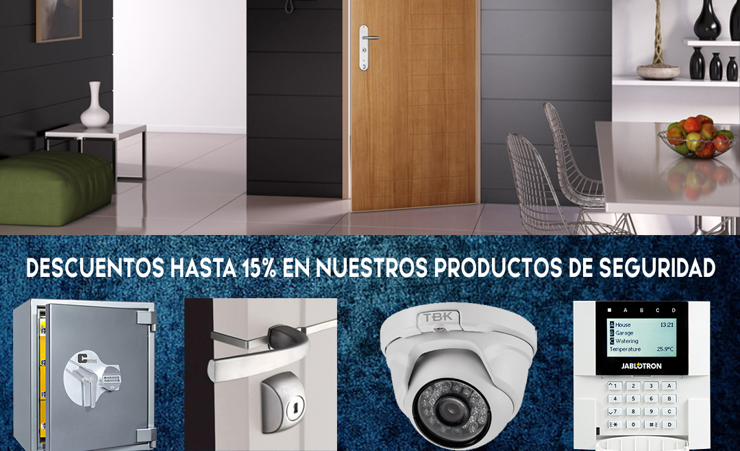 Descuentos hasta el 15% en nuestros productos de seguridad