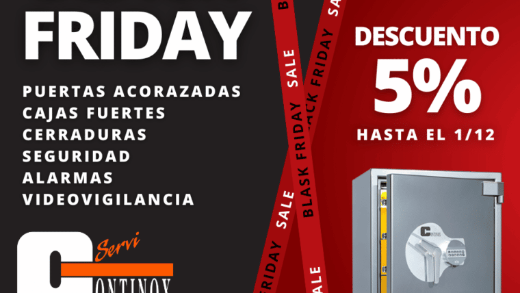 Black Friday en Continox Descuento 5% en TODO