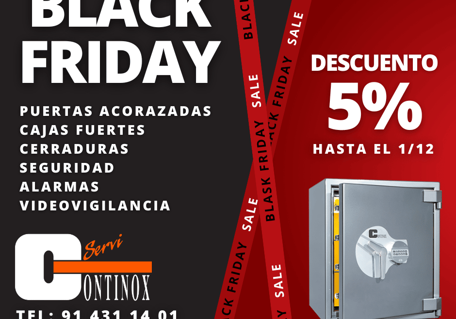 Black Friday en Continox Descuento 5% en TODO