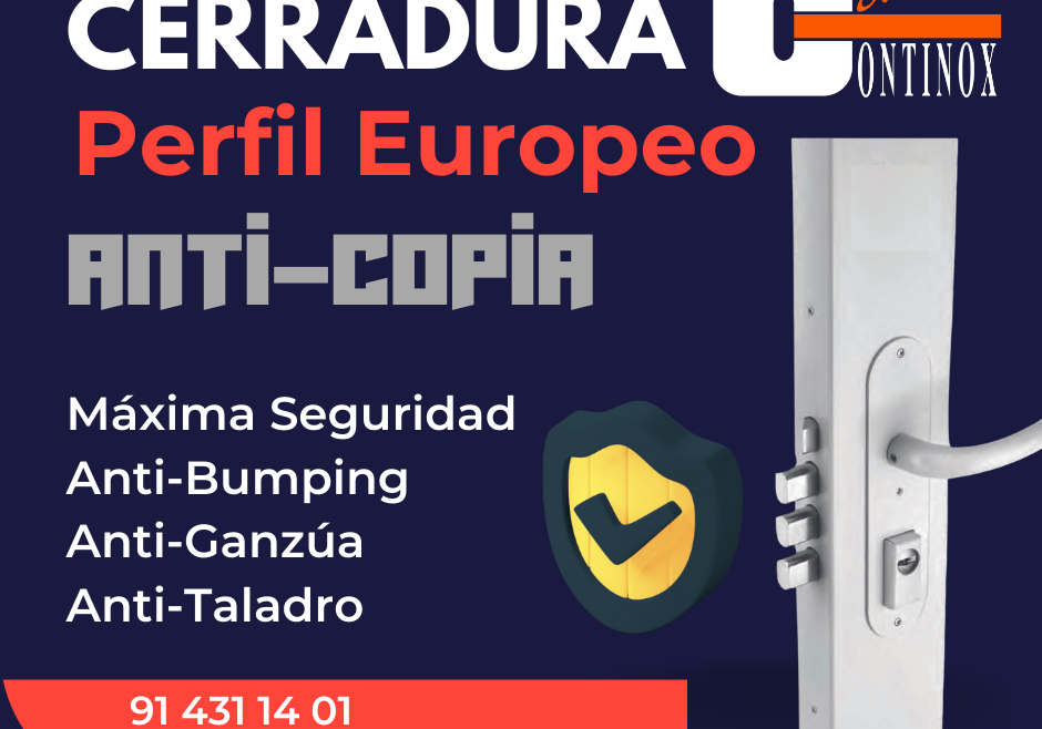 Nueva Cerradura Continox Perfil Europeo