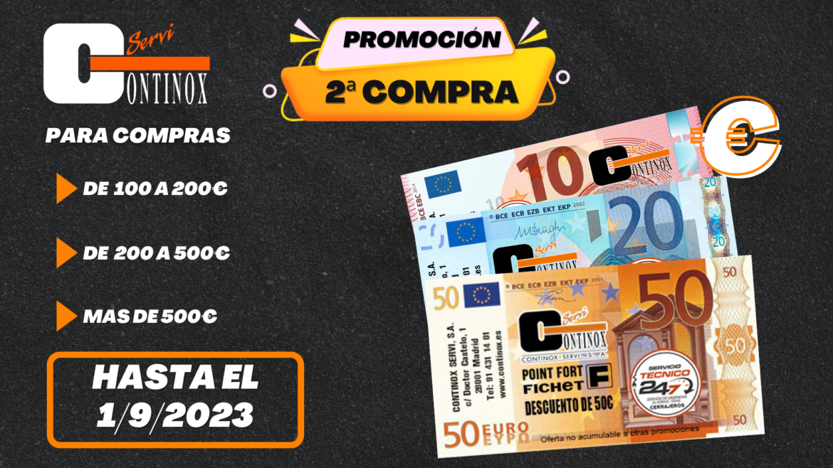 Promoción 2ª Compra: ¡Regalamos 10€, 20€ o 50€ para tu siguiente compra!