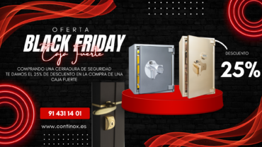 Black Friday en Cerraduras, 25% en Cajas Fuertes