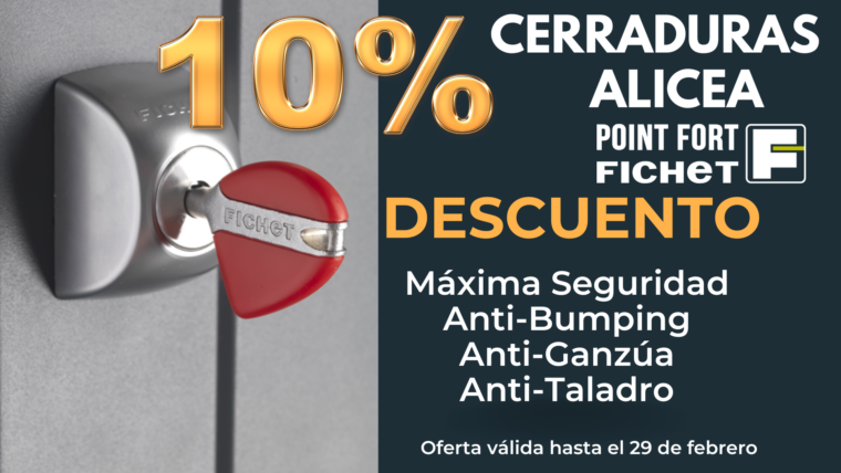 Oferta en Cerraduras Fichet Alicea en Continox Fichet Madrid