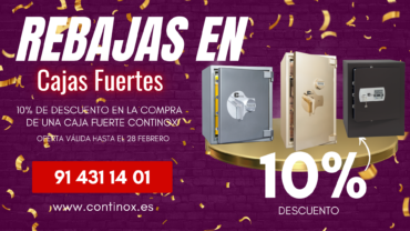 Aprovecha las Rebajas en Cajas Fuertes Continox con un 10% de Descuento
