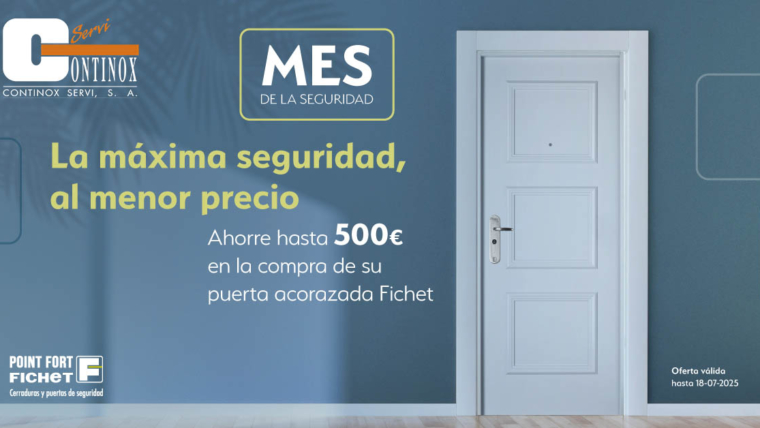 Ofertas Puertas Fichet Foxeo y Stylea en el Mes de la Seguridad