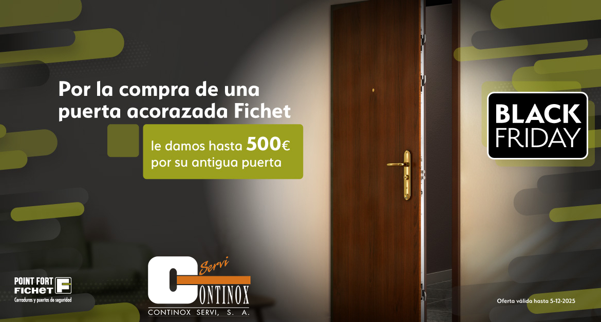 Black Friday 2024 Oferta Puertas Fichet hasta 500€ de descuento