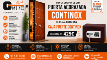 Compra una Puerta Continox y te regalamos una Caja Fuerte